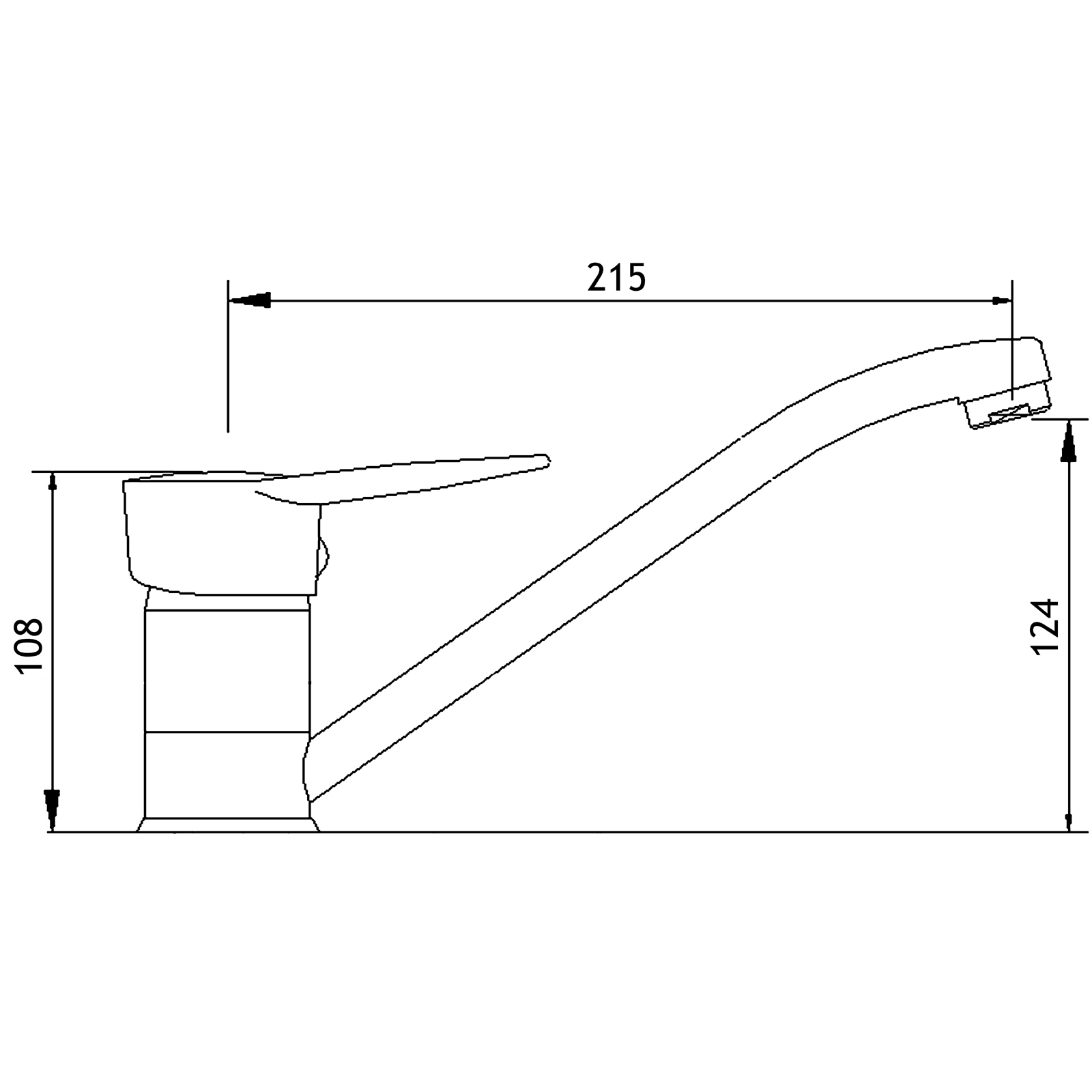 Sundial Kitchen Mixer Tap (Chrome) - Image 2