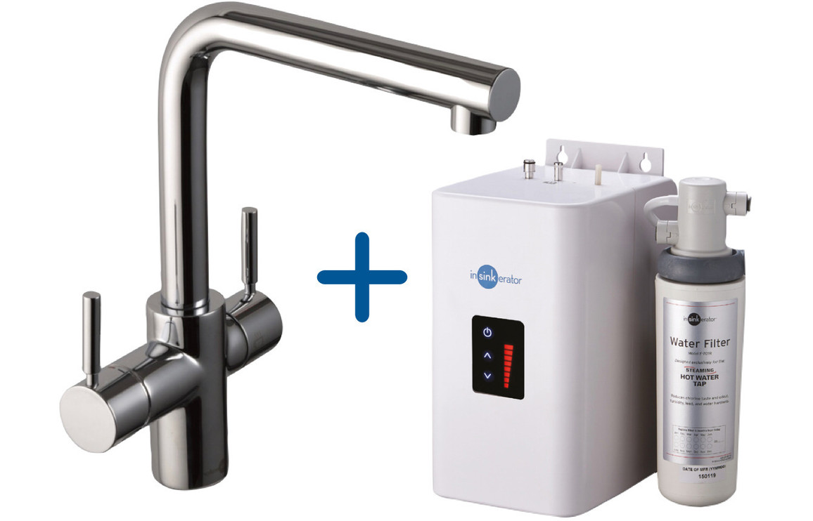 InSinkErator 3N1 L Shape Tap Neo Tank & Filter Pack - Chrome