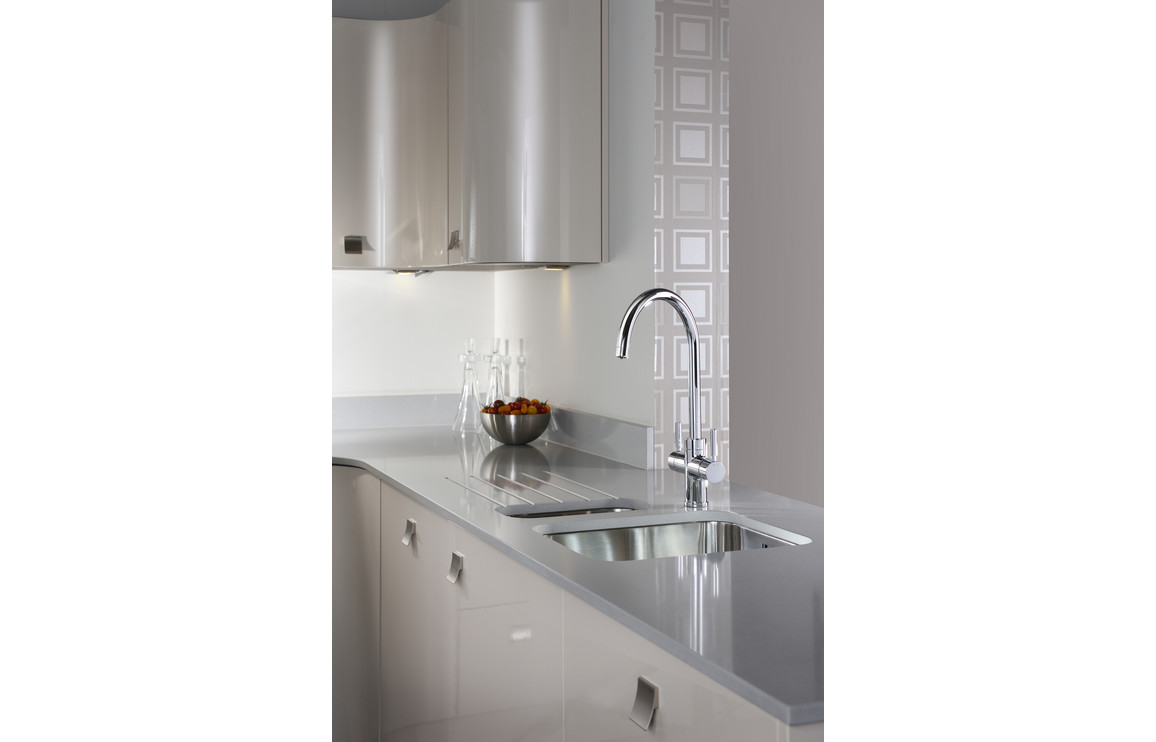 Abode Prostream 3 IN 1 Swan Spout Monobloc Tap - Chrome - Image 2