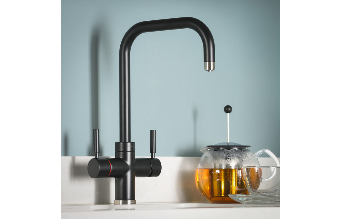 Abode Prostyle 3 IN 1 Quad Spout Monobloc Tap - Matt Black - Image 3